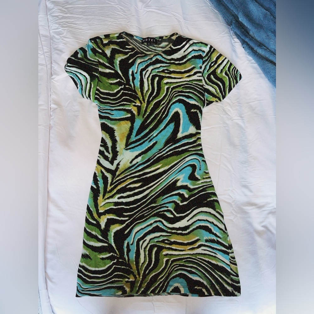 MOTEL boutique mini dress with open back